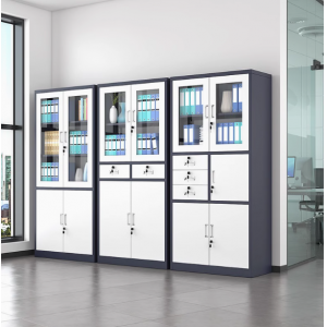 新款文件柜铁皮柜办公室带锁储物档案柜收纳柜多层资料柜卷柜橱子